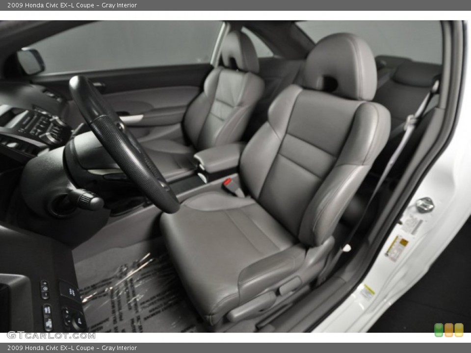 Gray Interior Photo for the 2009 Honda Civic EX-L Coupe #62275822