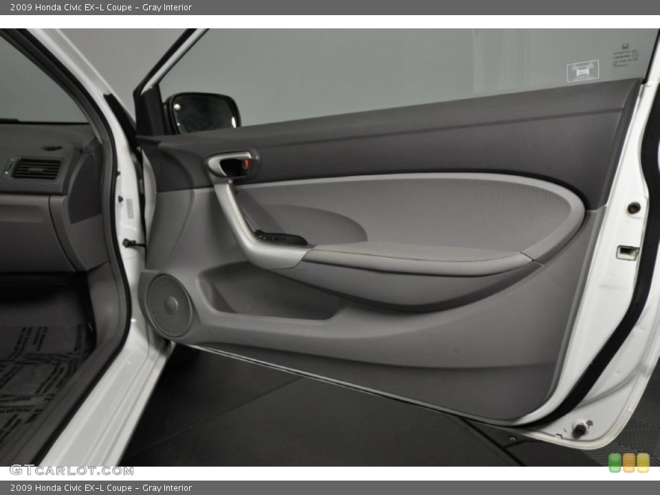 Gray Interior Door Panel for the 2009 Honda Civic EX-L Coupe #62275861