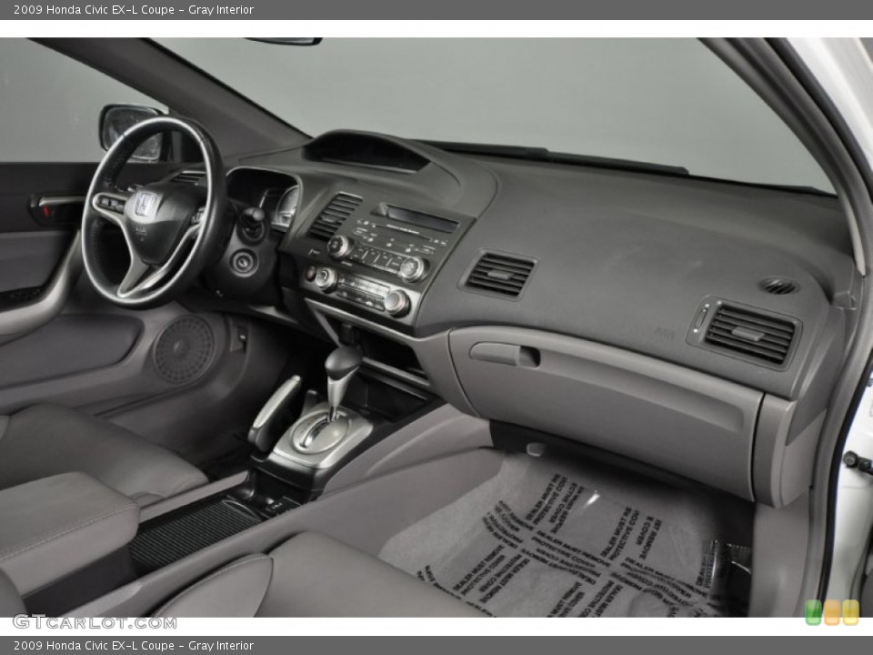 Gray Interior Dashboard for the 2009 Honda Civic EX-L Coupe #62275870