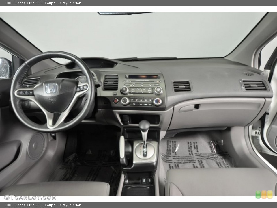 Gray Interior Dashboard for the 2009 Honda Civic EX-L Coupe #62275906