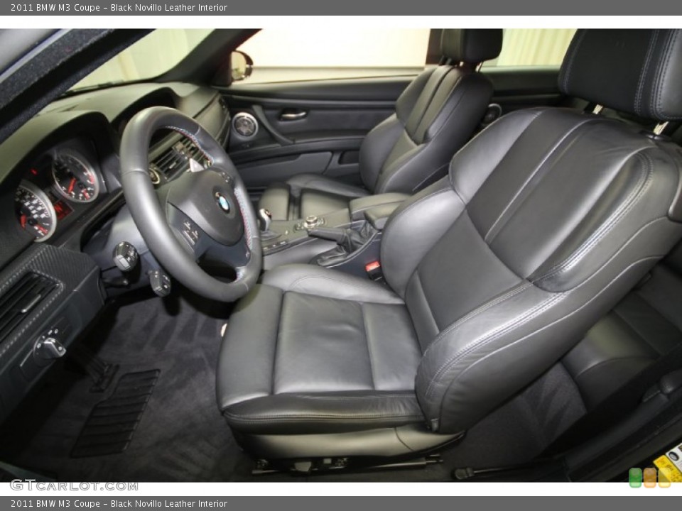 Black Novillo Leather Interior Front Seat for the 2011 BMW M3 Coupe #62277952