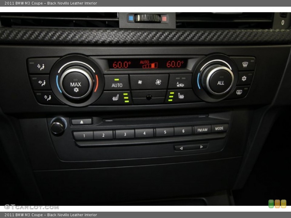 Black Novillo Leather Interior Controls for the 2011 BMW M3 Coupe #62278147