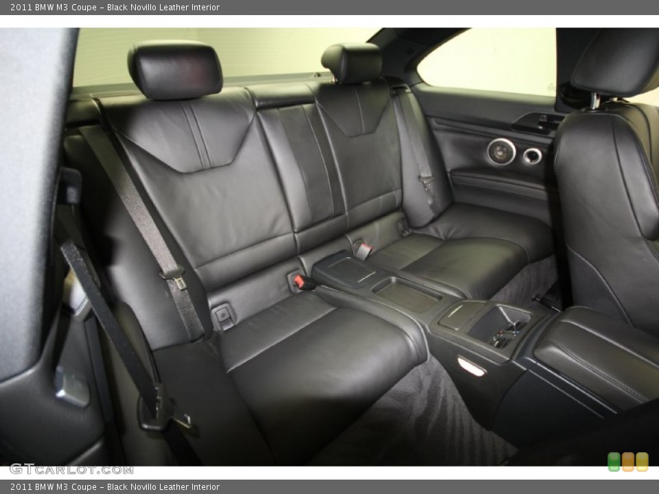 Black Novillo Leather Interior Rear Seat for the 2011 BMW M3 Coupe #62278264