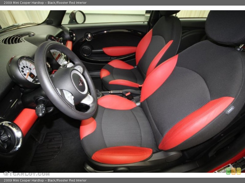 Black/Rooster Red Interior Photo for the 2009 Mini Cooper Hardtop #62279071
