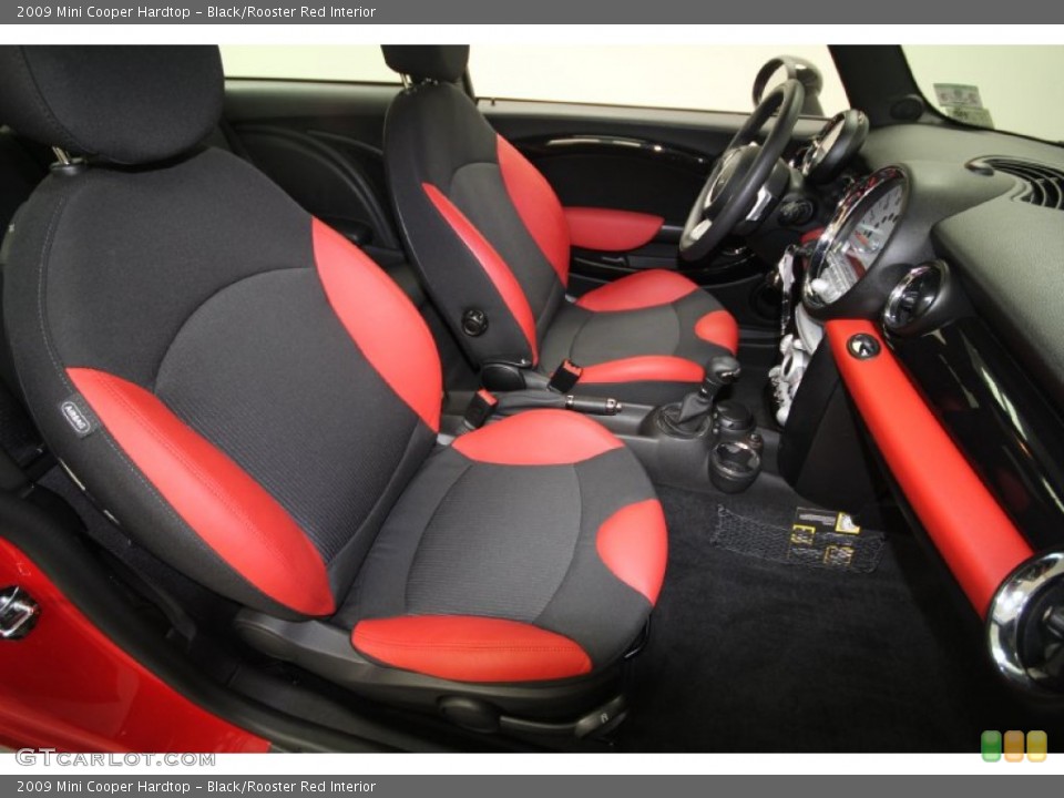Black/Rooster Red Interior Photo for the 2009 Mini Cooper Hardtop #62279353