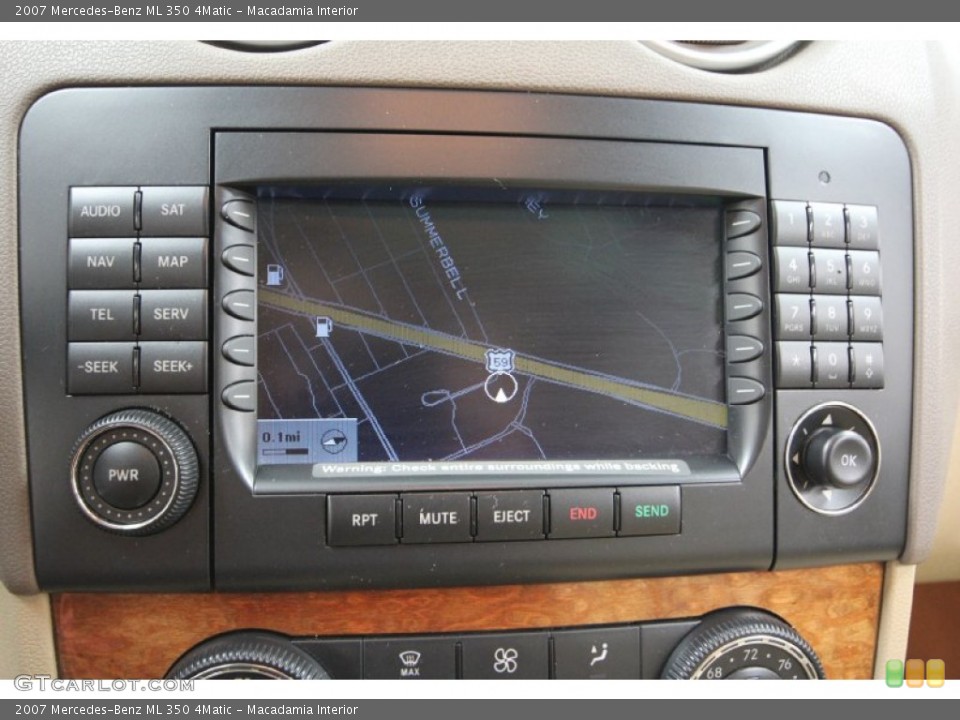 Macadamia Interior Controls for the 2007 Mercedes-Benz ML 350 4Matic #62280757