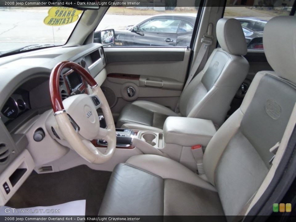 Dark Khaki/Light Graystone Interior Photo for the 2008 Jeep Commander Overland 4x4 #62282427