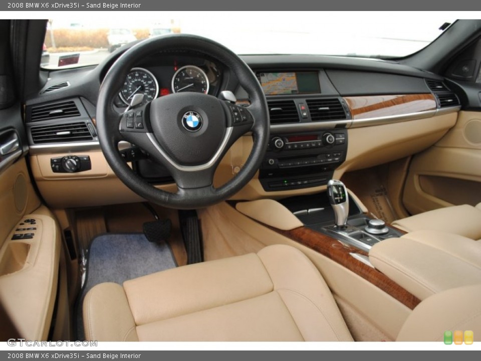 Sand Beige Interior Dashboard for the 2008 BMW X6 xDrive35i #62283295