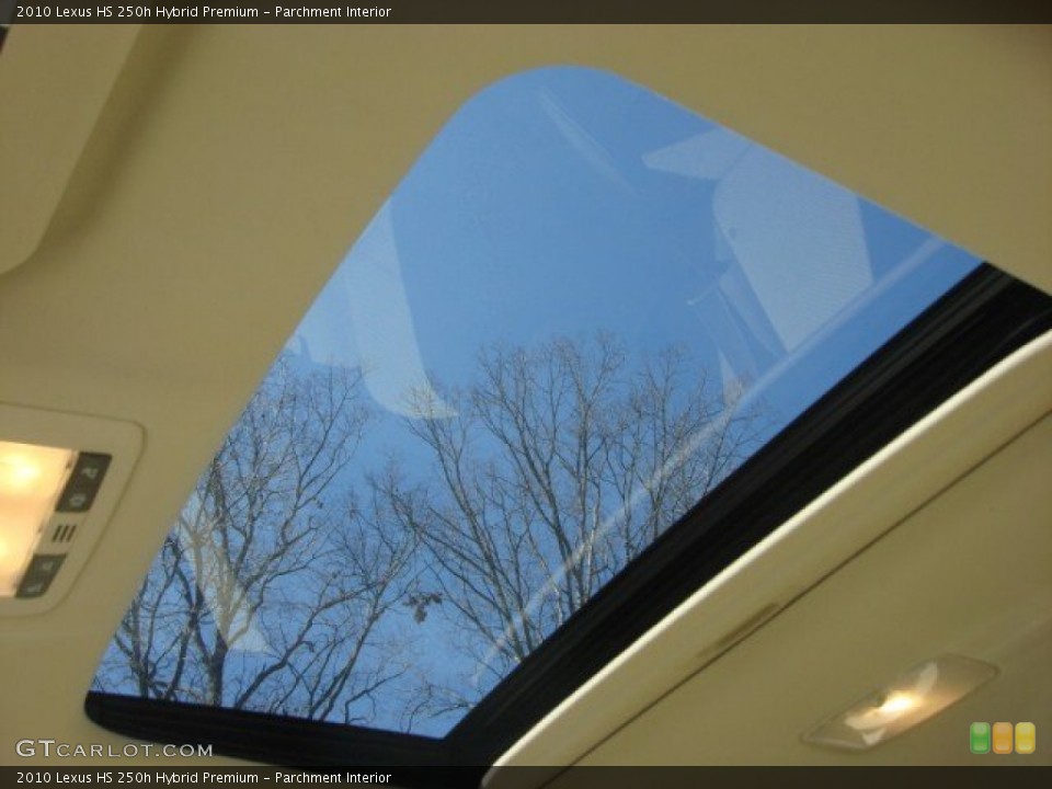 Parchment Interior Sunroof for the 2010 Lexus HS 250h Hybrid Premium #62284952