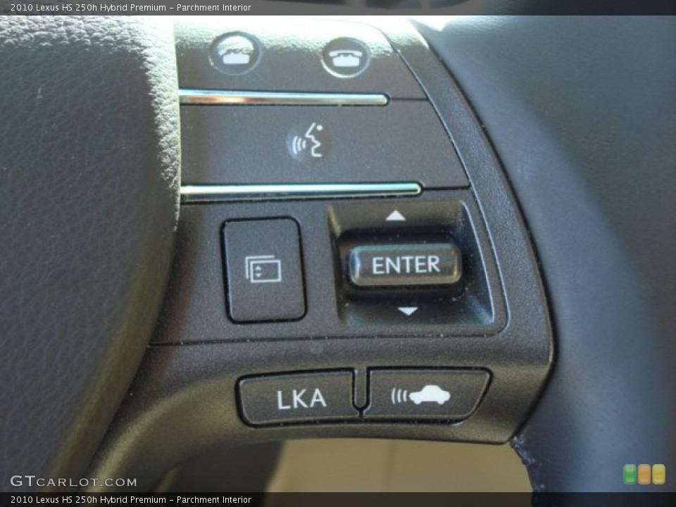 Parchment Interior Controls for the 2010 Lexus HS 250h Hybrid Premium #62285031