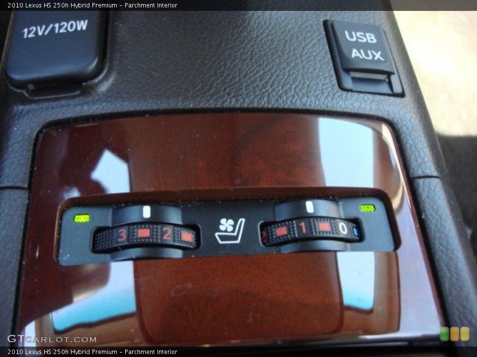 Parchment Interior Controls for the 2010 Lexus HS 250h Hybrid Premium #62285074