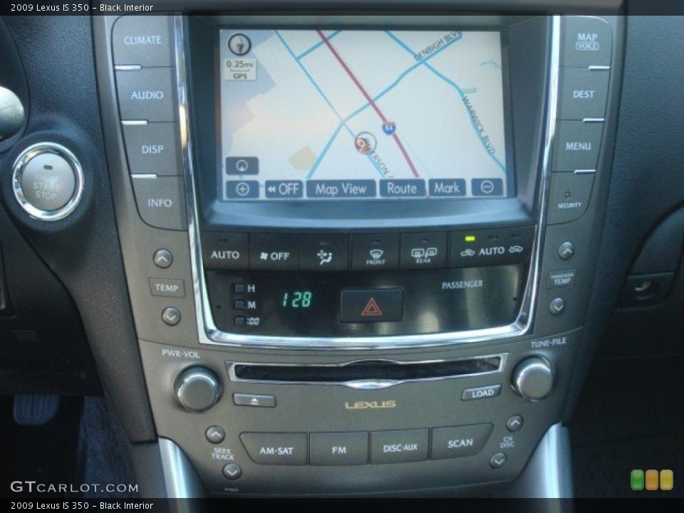 Black Interior Navigation for the 2009 Lexus IS 350 #62286278