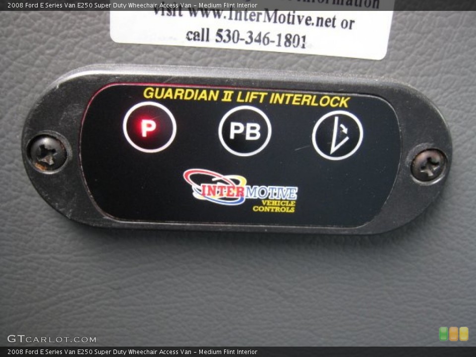 Medium Flint Interior Controls for the 2008 Ford E Series Van E250 Super Duty Wheechair Access Van #62286719