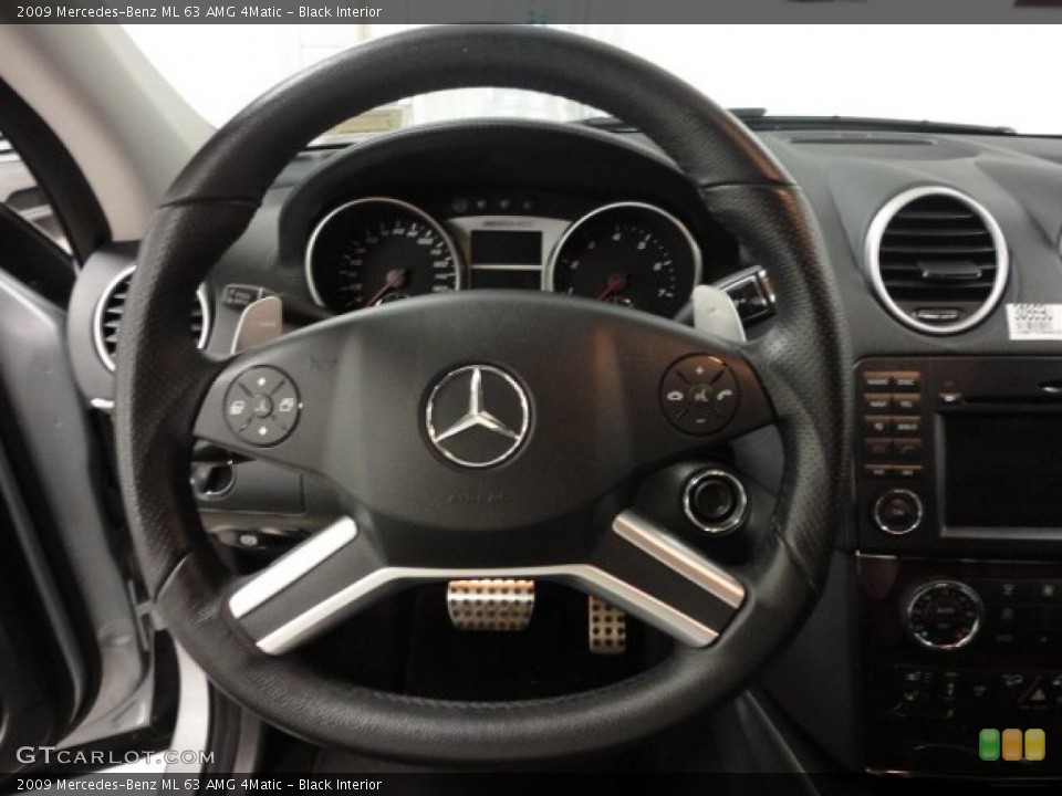 Black Interior Steering Wheel for the 2009 Mercedes-Benz ML 63 AMG 4Matic #62287355