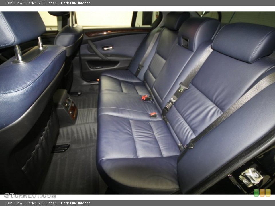 Dark Blue Interior Photo for the 2009 BMW 5 Series 535i Sedan #62288003