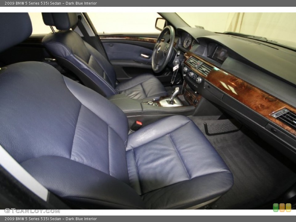 Dark Blue Interior Front Seat for the 2009 BMW 5 Series 535i Sedan #62288219