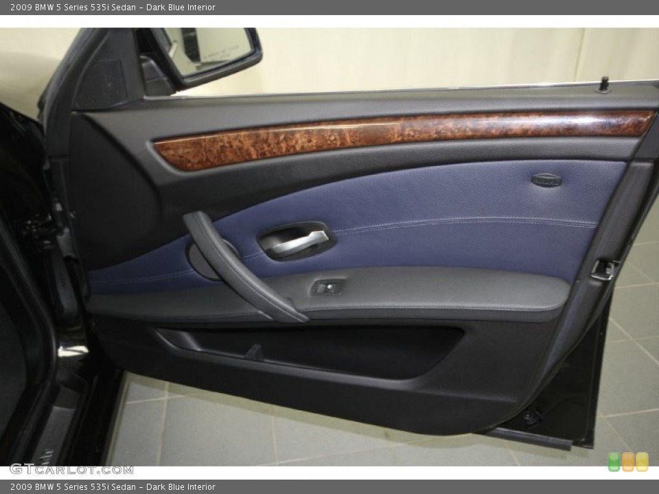 Dark Blue Interior Door Panel for the 2009 BMW 5 Series 535i Sedan #62288237