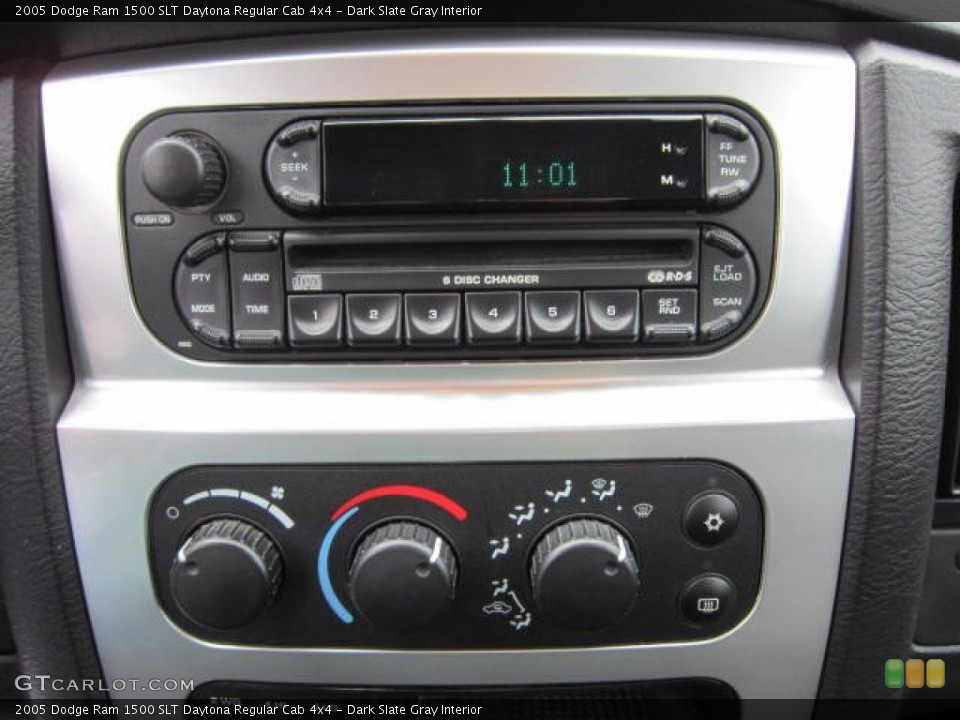 Dark Slate Gray Interior Controls for the 2005 Dodge Ram 1500 SLT Daytona Regular Cab 4x4 #62288813