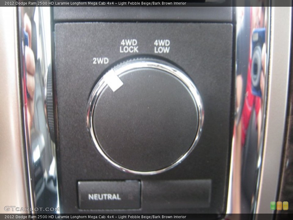 Light Pebble Beige/Bark Brown Interior Controls for the 2012 Dodge Ram 2500 HD Laramie Longhorn Mega Cab 4x4 #62294021
