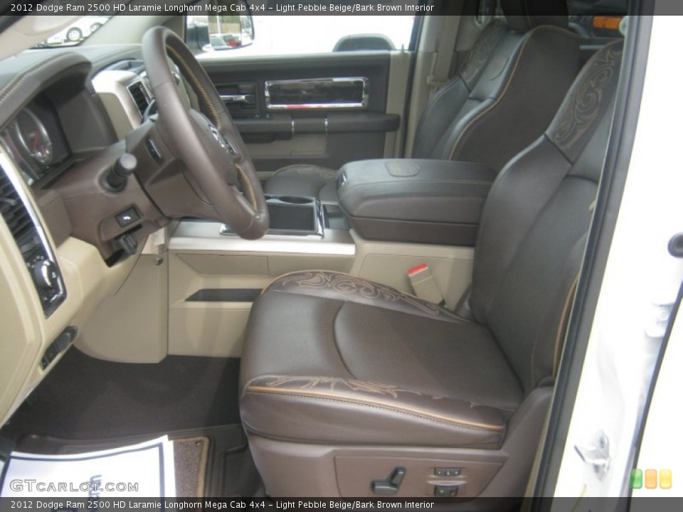 Light Pebble Beige/Bark Brown Interior Photo for the 2012 Dodge Ram 2500 HD Laramie Longhorn Mega Cab 4x4 #62294039