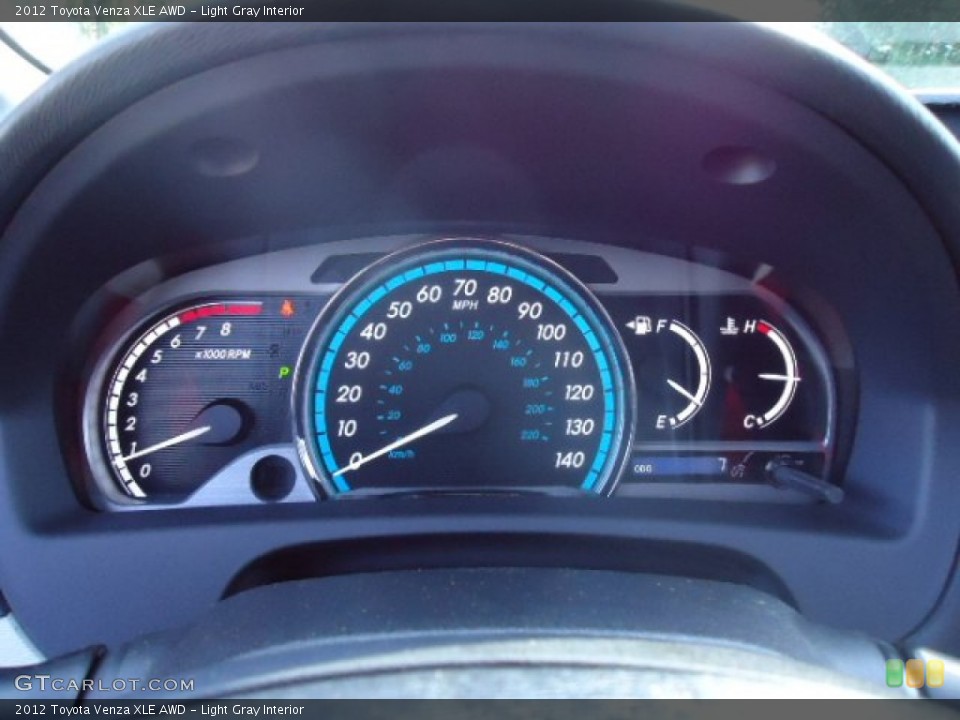 Light Gray Interior Gauges for the 2012 Toyota Venza XLE AWD #62296090