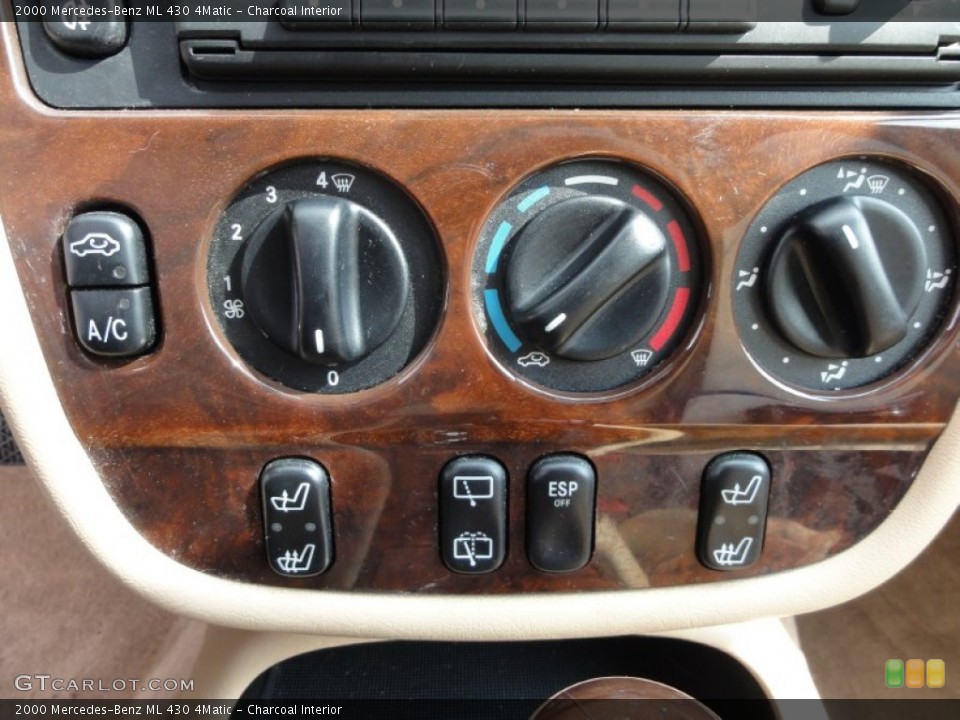 Charcoal Interior Controls for the 2000 Mercedes-Benz ML 430 4Matic #62296205