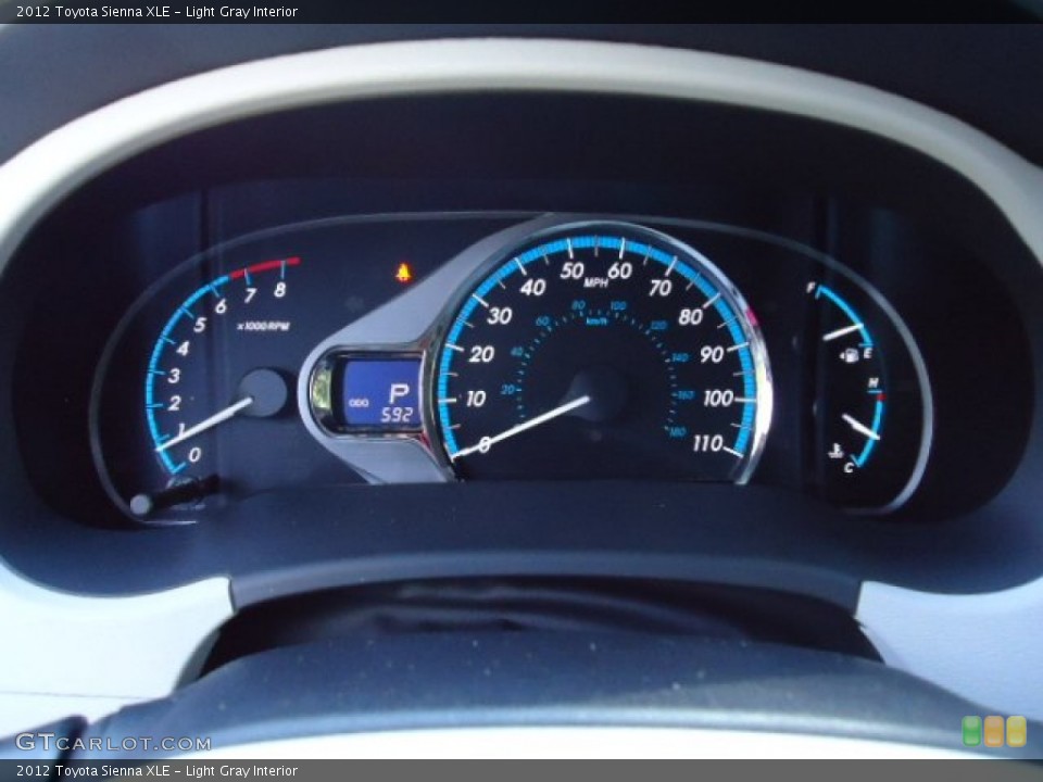 Light Gray Interior Gauges for the 2012 Toyota Sienna XLE #62297321