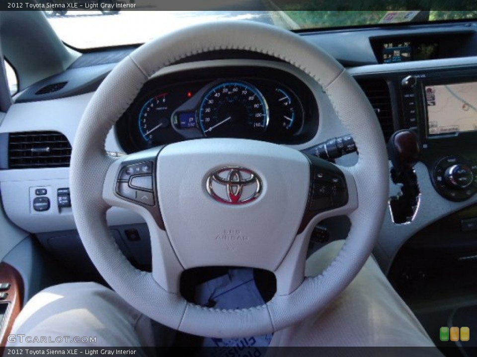 Light Gray Interior Steering Wheel for the 2012 Toyota Sienna XLE #62297329
