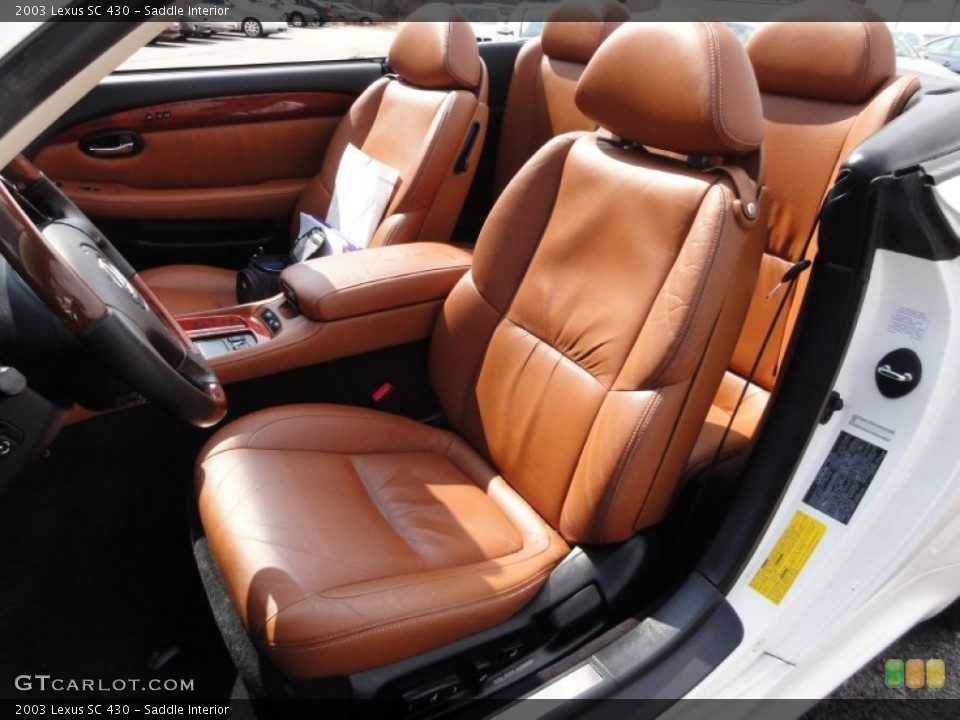 Saddle Interior Front Seat for the 2003 Lexus SC 430 #62297796