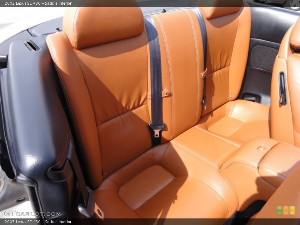 Saddle Interior Rear Seat for the 2003 Lexus SC 430 #62297843
