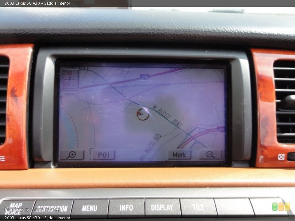 Saddle Interior Navigation for the 2003 Lexus SC 430 #62297972