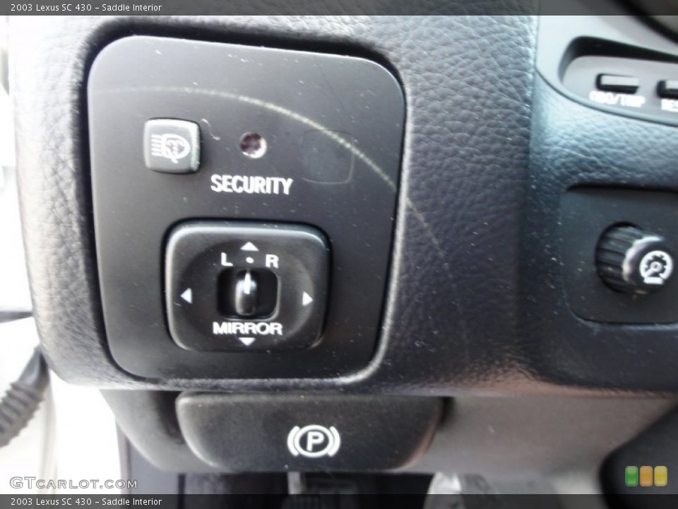 Saddle Interior Controls for the 2003 Lexus SC 430 #62298035