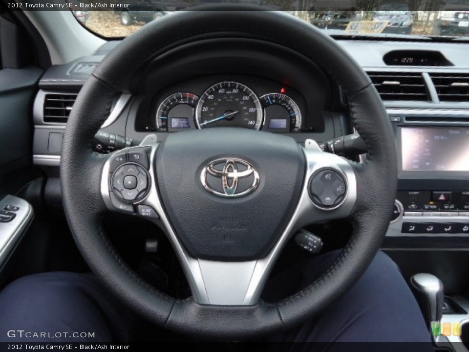 Black/Ash Interior Steering Wheel for the 2012 Toyota Camry SE #62298360