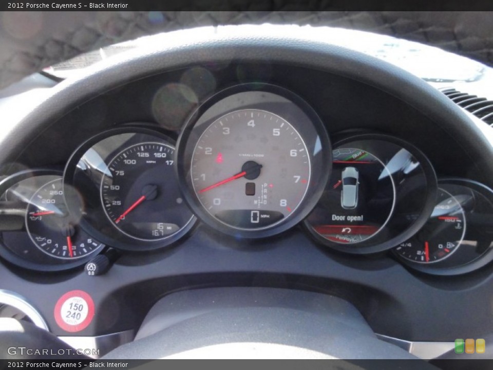 Black Interior Gauges for the 2012 Porsche Cayenne S #62299775