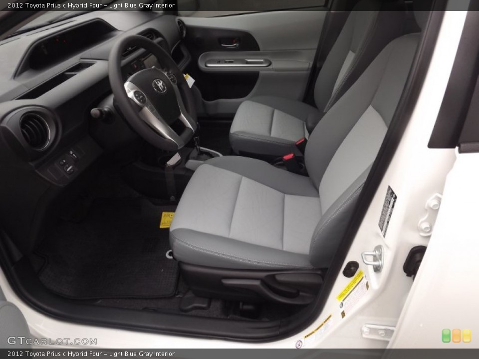 Light Blue Gray Interior Photo for the 2012 Toyota Prius c Hybrid Four #62303285