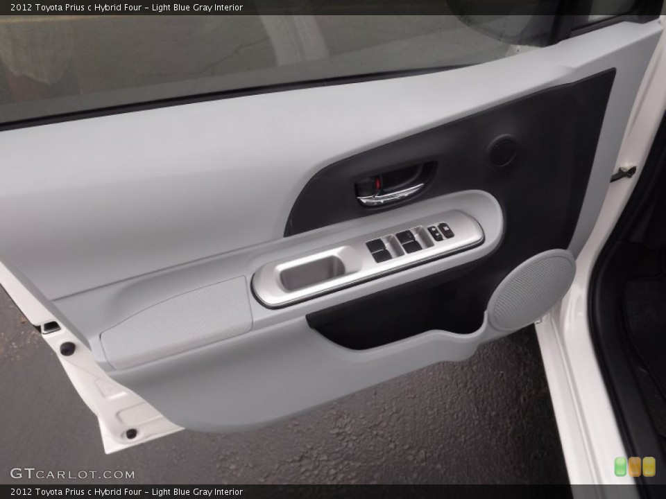 Light Blue Gray Interior Door Panel for the 2012 Toyota Prius c Hybrid Four #62303294