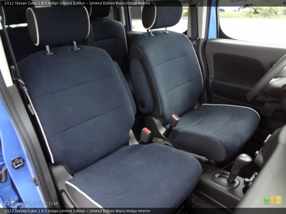 Limited Edition Black/Indigo Interior Front Seat for the 2012 Nissan Cube 1.8 S Indigo Limited Edition #62305913