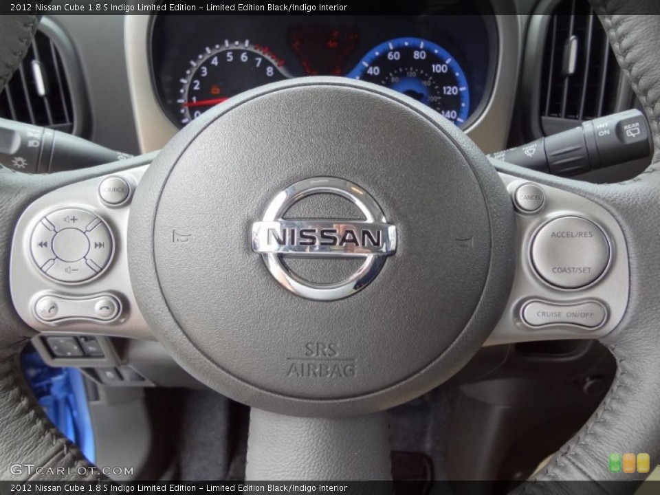 Limited Edition Black/Indigo Interior Steering Wheel for the 2012 Nissan Cube 1.8 S Indigo Limited Edition #62305982