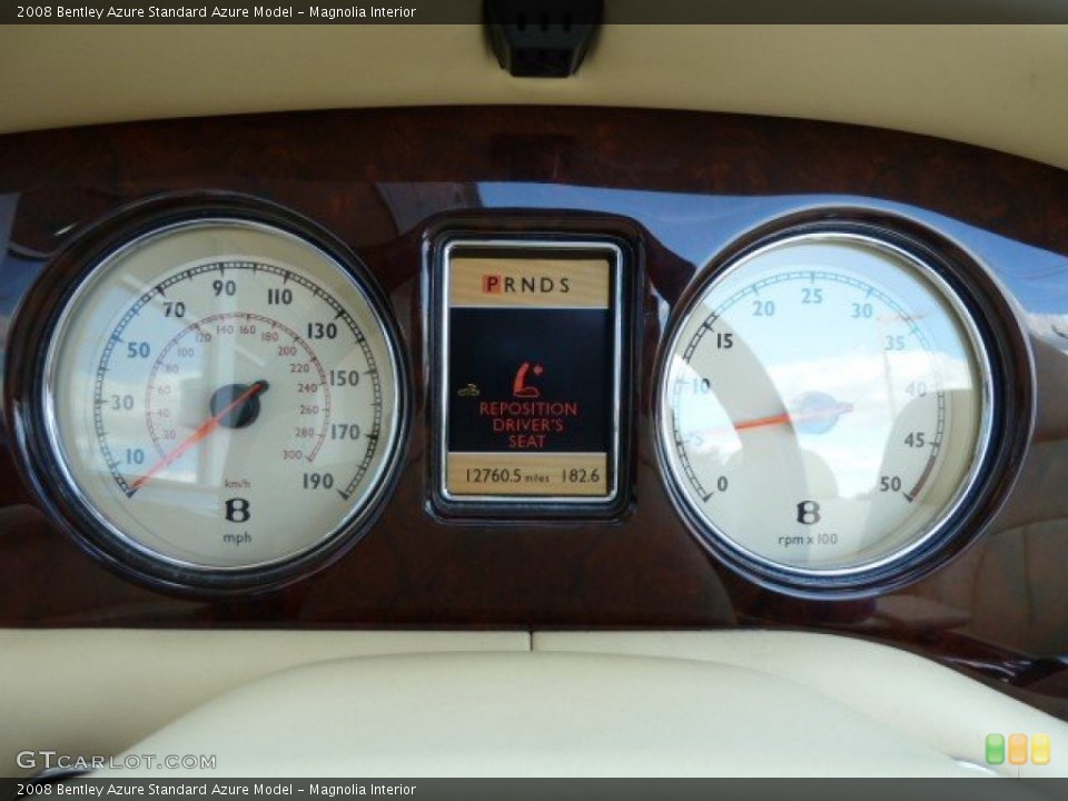 Magnolia Interior Gauges for the 2008 Bentley Azure  #62308654