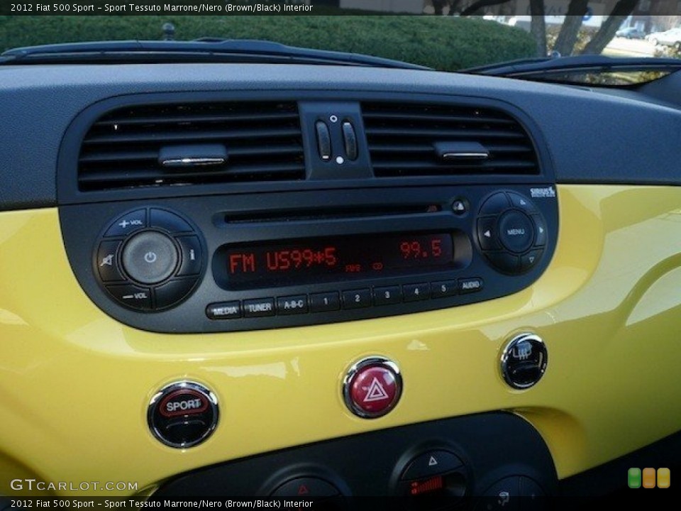 Sport Tessuto Marrone/Nero (Brown/Black) Interior Audio System for the 2012 Fiat 500 Sport #62308901