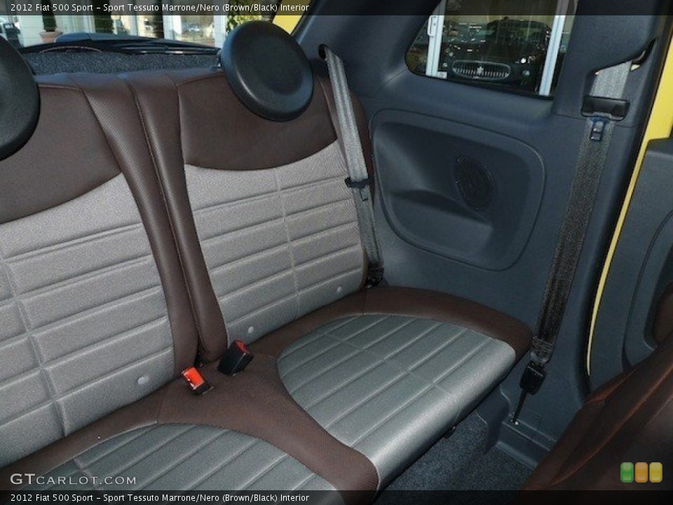 Sport Tessuto Marrone/Nero (Brown/Black) Interior Rear Seat for the 2012 Fiat 500 Sport #62308928