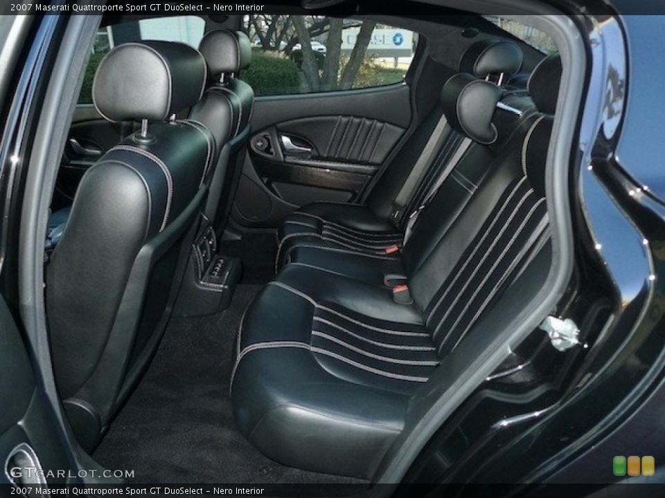 Nero Interior Rear Seat for the 2007 Maserati Quattroporte Sport GT DuoSelect #62309213