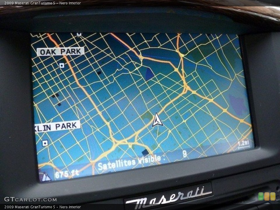 Nero Interior Navigation for the 2009 Maserati GranTurismo S #62309579