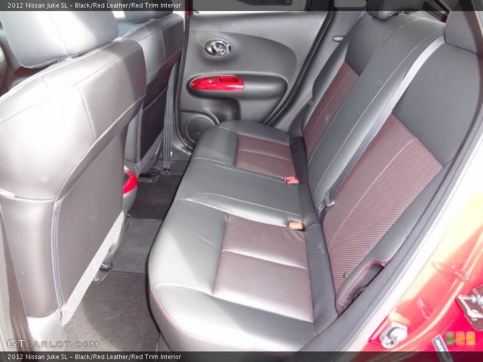Black/Red Leather/Red Trim Interior Photo for the 2012 Nissan Juke SL #62309594