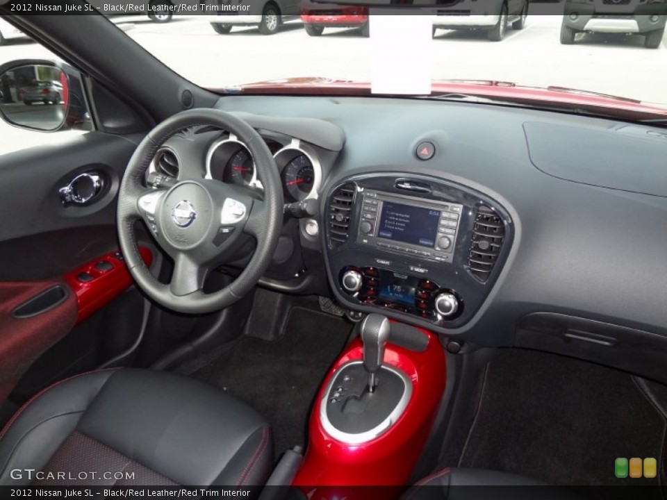 Black/Red Leather/Red Trim Interior Dashboard for the 2012 Nissan Juke SL #62309636
