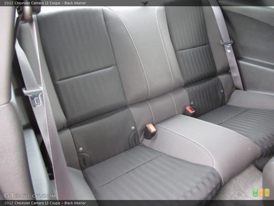 Black Interior Rear Seat for the 2012 Chevrolet Camaro LS Coupe #62310323