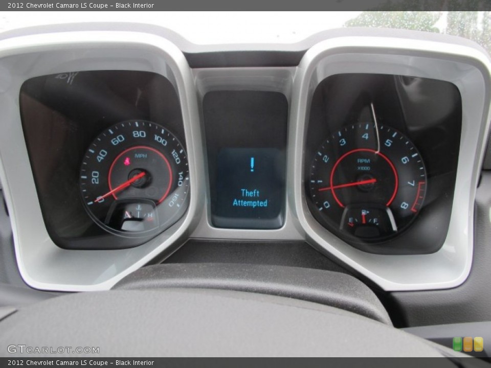 Black Interior Gauges for the 2012 Chevrolet Camaro LS Coupe #62310332