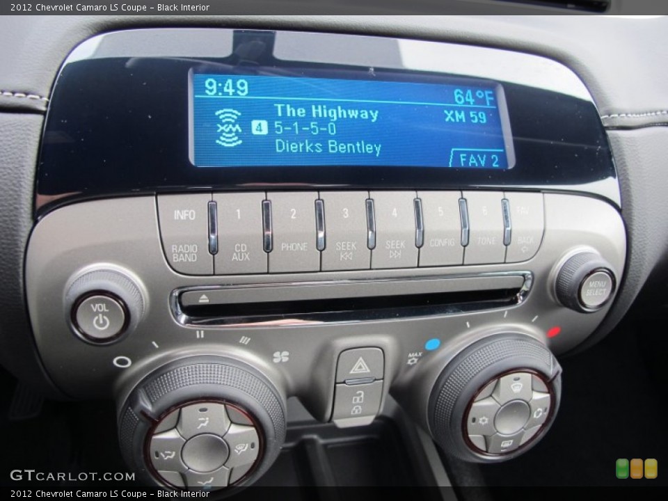 Black Interior Audio System for the 2012 Chevrolet Camaro LS Coupe #62310335