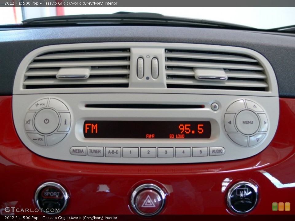 Tessuto Grigio/Avorio (Grey/Ivory) Interior Audio System for the 2012 Fiat 500 Pop #62318878