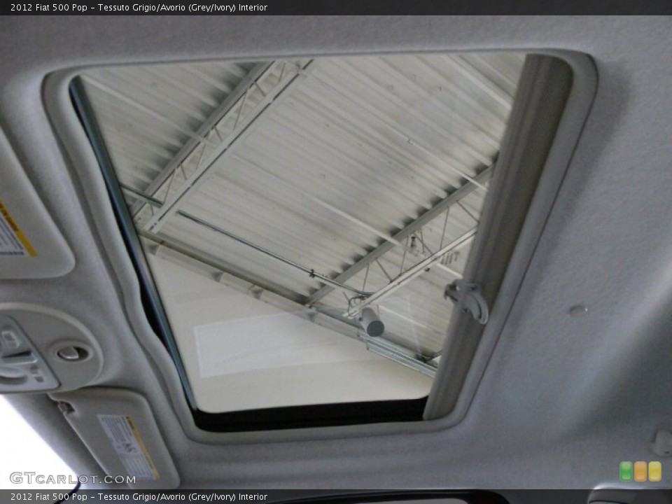 Tessuto Grigio/Avorio (Grey/Ivory) Interior Sunroof for the 2012 Fiat 500 Pop #62318946